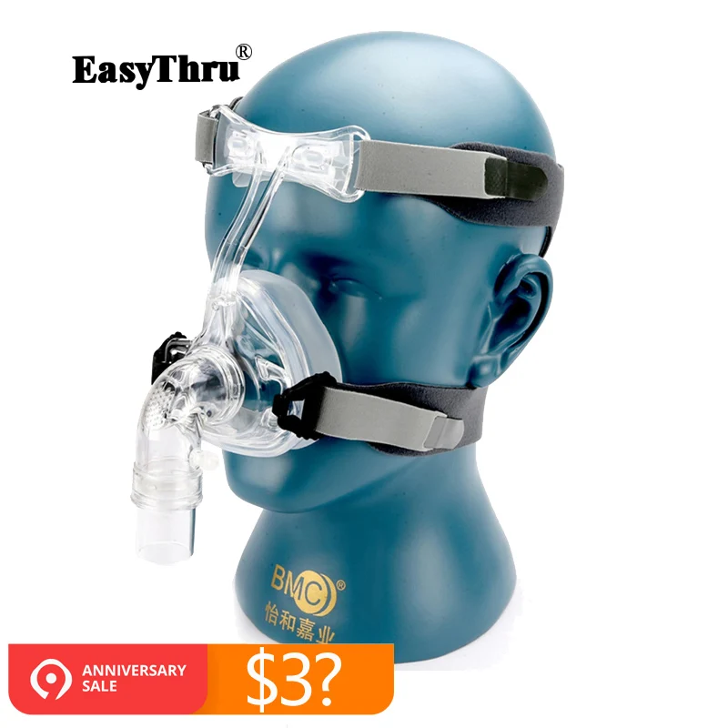 

BMC NM1 NM2 Nasal Mask APAP CPAP Mask Sleep Snoring Apnea Therapy Medical Breathing Mask CPAP Machine Connect Hose Size M/L