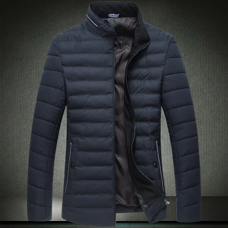 

Oversized 7XL 2019 Winter New Men's Down Cotton Jacket Stand Collar Design Parkas Zipper Keep Warm Coat L-4XL 5XL 6XL 8809