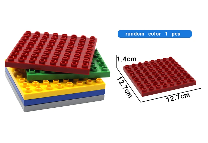 128, 144, 404, 512 точек, набор опорных плит, сборный кирпич, большие частицы, строительные блоки, аксессуар, совместим с Duplo, детский, сделай сам, игрушка в подарок