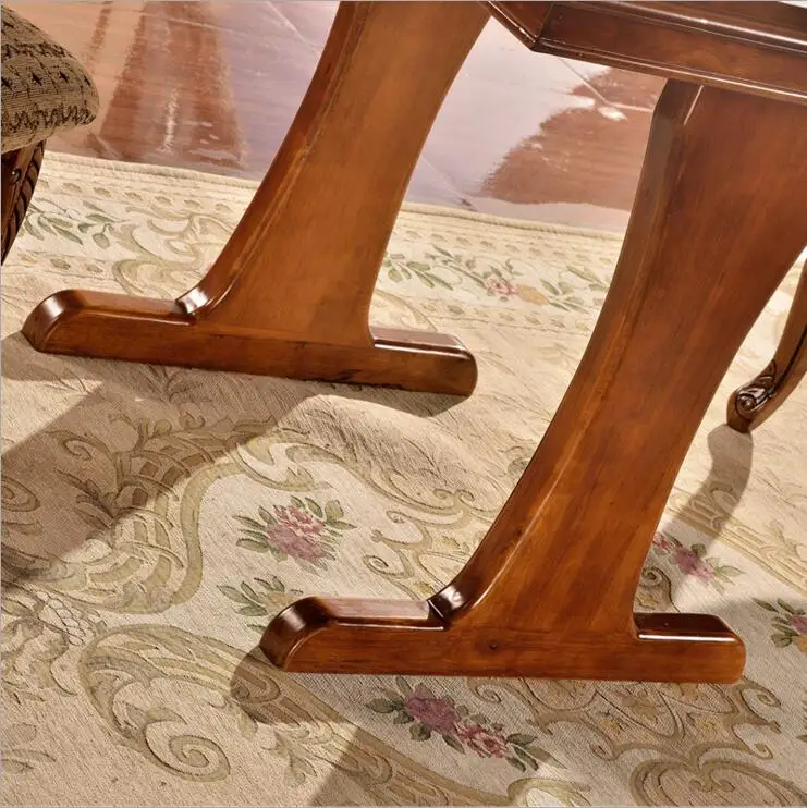 antique European style French Italian hand carved solid wood coffee table o1126
