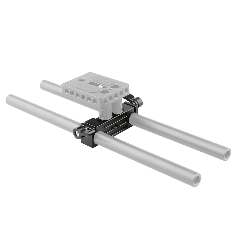 CAMVATE قضيب المشبك 15 مللي متر Railblock الاب DSLR 15 مللي متر السكك الحديدية تزوير قضيب دعم نظام C1103 كاميرا التصوير اكسسوارات