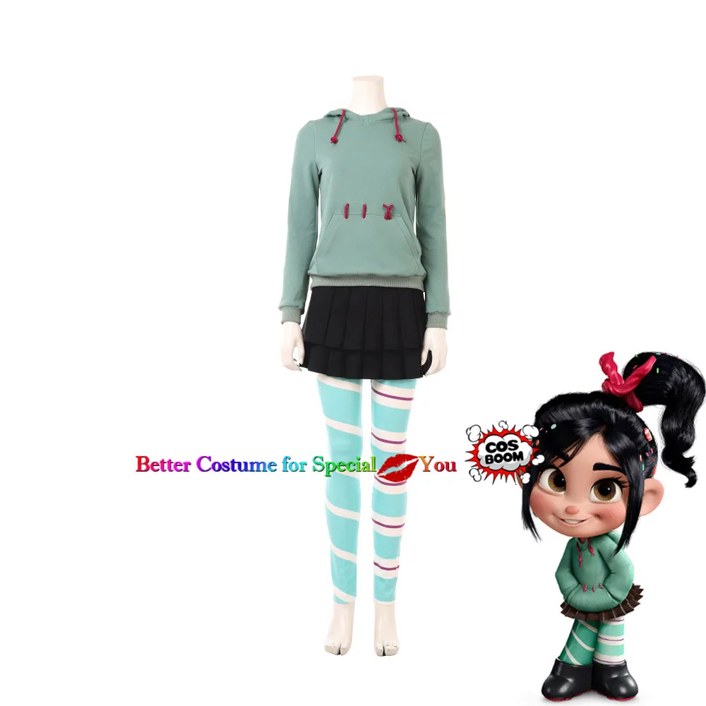 wreck it ralph 2 vanellope von schweetz cosplay costume_