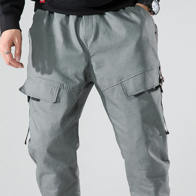Side Pockets Harem Pants Men Grey Cargo Pants Casual Male Elastic Waist High Quality Joggers Ripped Joggers Hip Hop Sweatpants Side Pockets Harem Pants Men Grey Cargo Pants Casual Male Elastic Waist High Quality Joggers Ripped Joggers Hip Hop Sweatpants