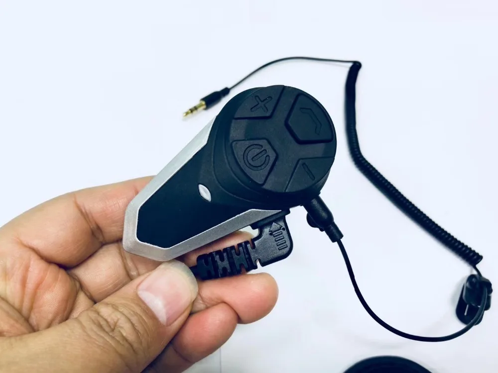 Водонепроницаемая Bluetooth гарнитура IPX6 для мотоциклетного шлема переговорное