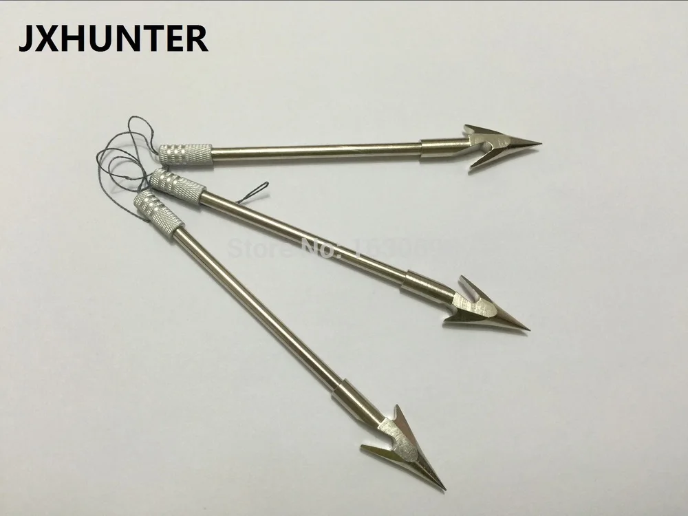 50PK High quality 6.3" fishing arrow tips stainless steel fish hunting