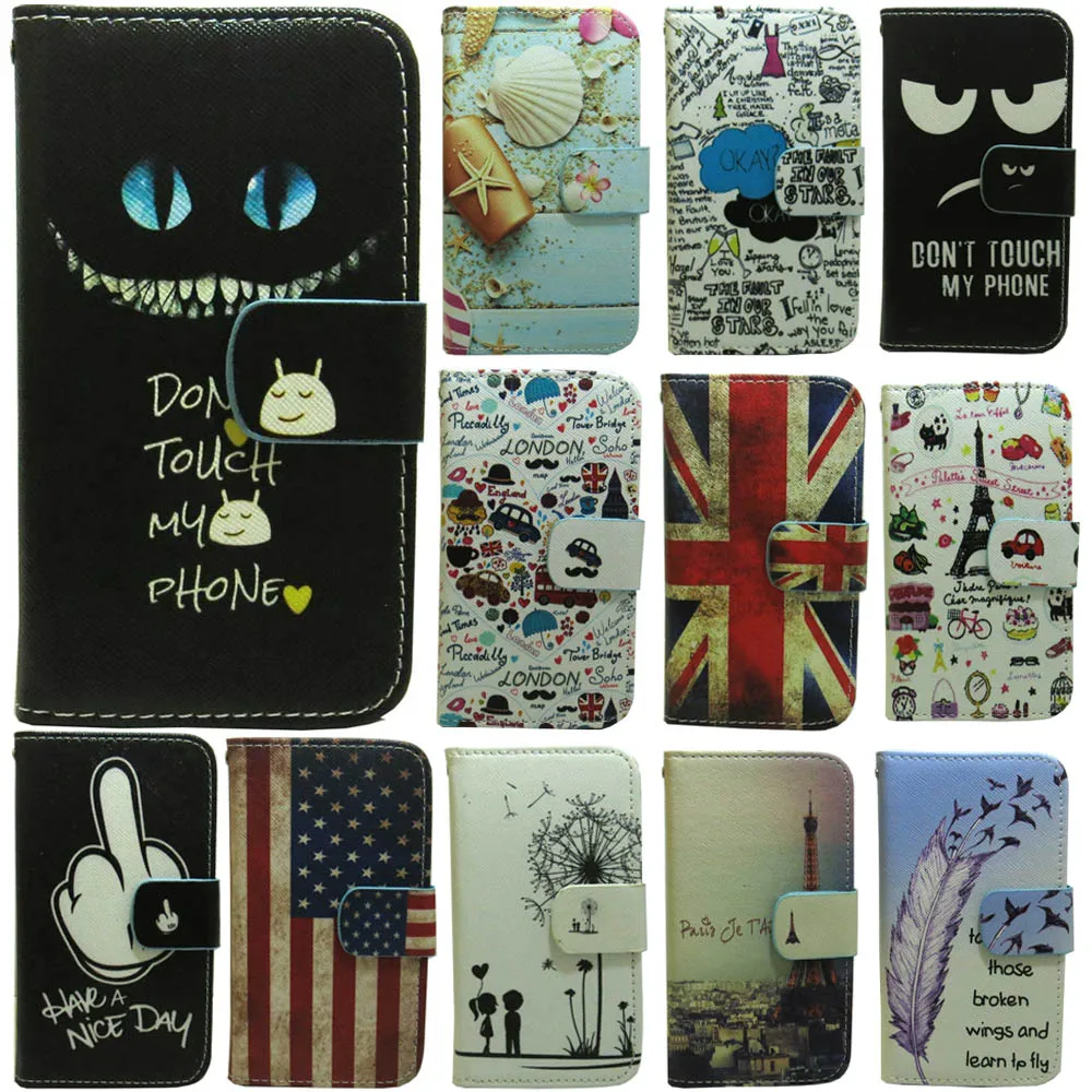 1x Don't Touch My Phone Seashell Чехол-бумажник с откидной крышкой для HTC Desire 300 500 520 510 601 610 620 800