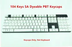 87/104 ключей SA Dyeable PBT белый ключ крышка s ключ крышка лазерная резьба стиль ANSI для вишни механическая клавиатура MX