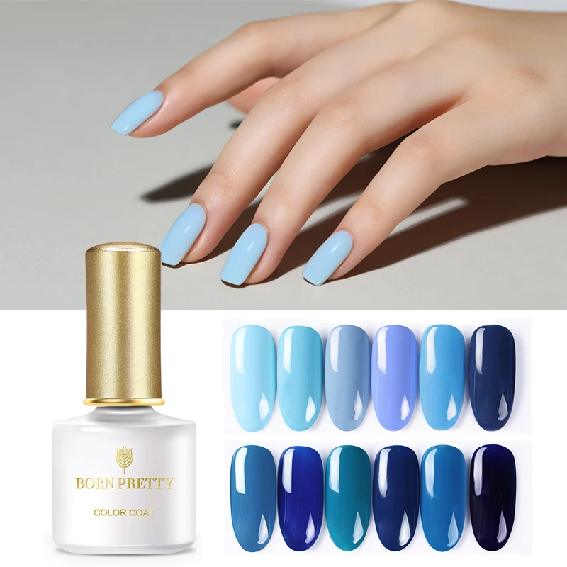 

BORN PRETTY Jazz Blue Series 6ml Nail Gel Polish Soak Off UV LED Gel Lacquer Varnish Pure Nail Color Nail Gel Manicure Art Gel
