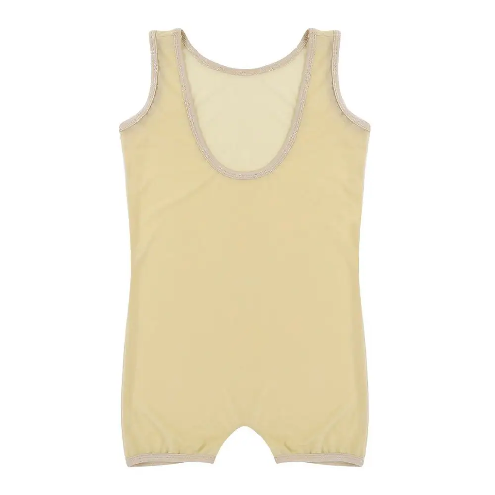Men Sexy Sheer Mesh Jumpsuit Bodysuit Bulge Pouch Wrestling Singlet Lingerie One Piece Leotard Gay Underwear Briefs