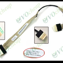 Подлинная ЖК-дисплей кабель для Toshiba Satellite L455D S5976 L455 A350 A355 один канал 15," ЖК-дисплей видеопровод кабель-DC020010100