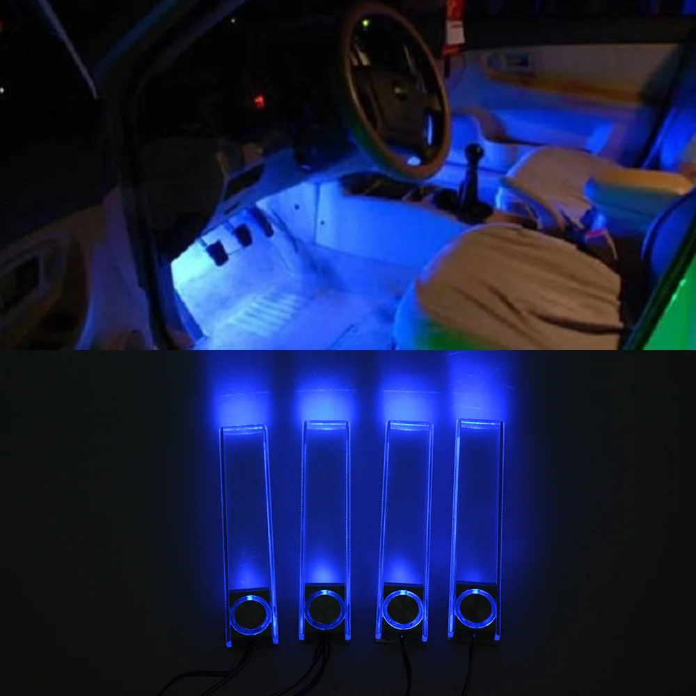 12v Auto Decoration Under Dashboard Floor Led Light Strip Lamp 12v Auto Decoration Under Dashboard Floor Led Light Strip Lamp 4 Pcs Set Car Interior Lights In Headlight Bulbs From Automobiles