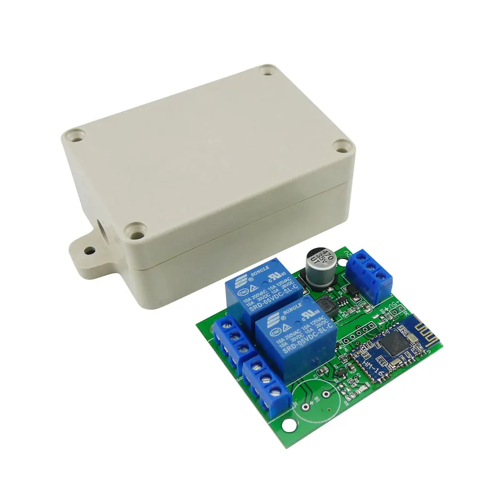 2 канальный релейный модуль Aihasd Bluetooth 4 0 переключатель BLE для Apple Android Phone IOT с