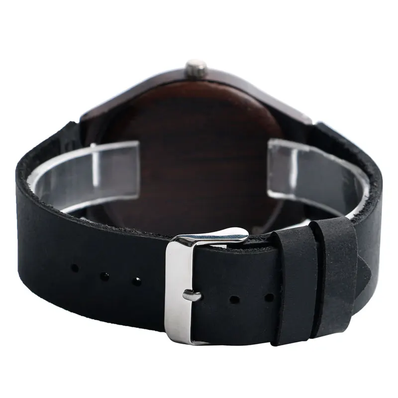 YISUYA Mens Wooden Wrist Watch Novel Bamboo Wood Creative Watches Black Genuine Leather Band Strap Quartz Males Watch relogio (10)