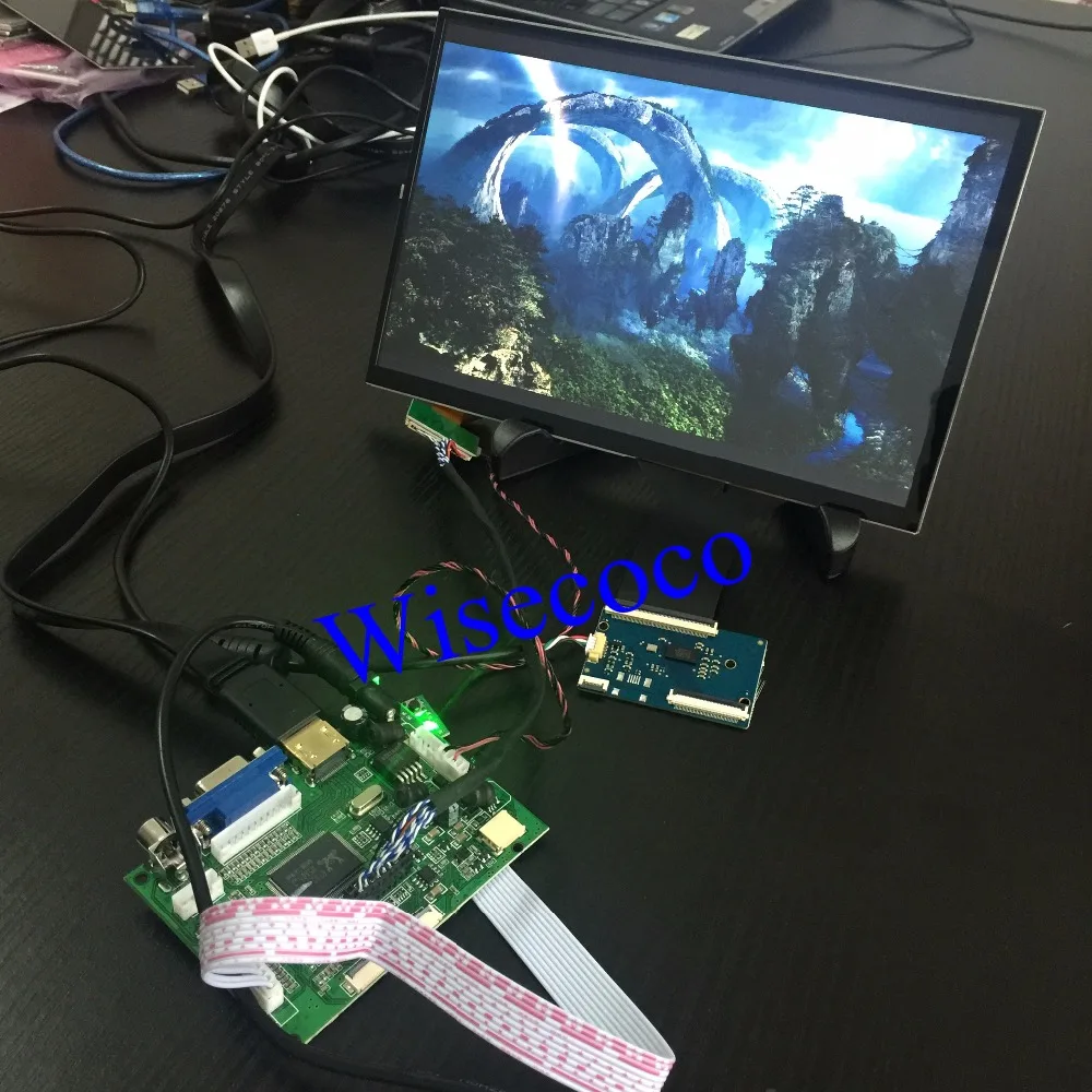 

HDMI+2AV+VGA HDMI Driver Board 10.1 inch IPS LCD Display Module 1280*800 LVDS Free shipping