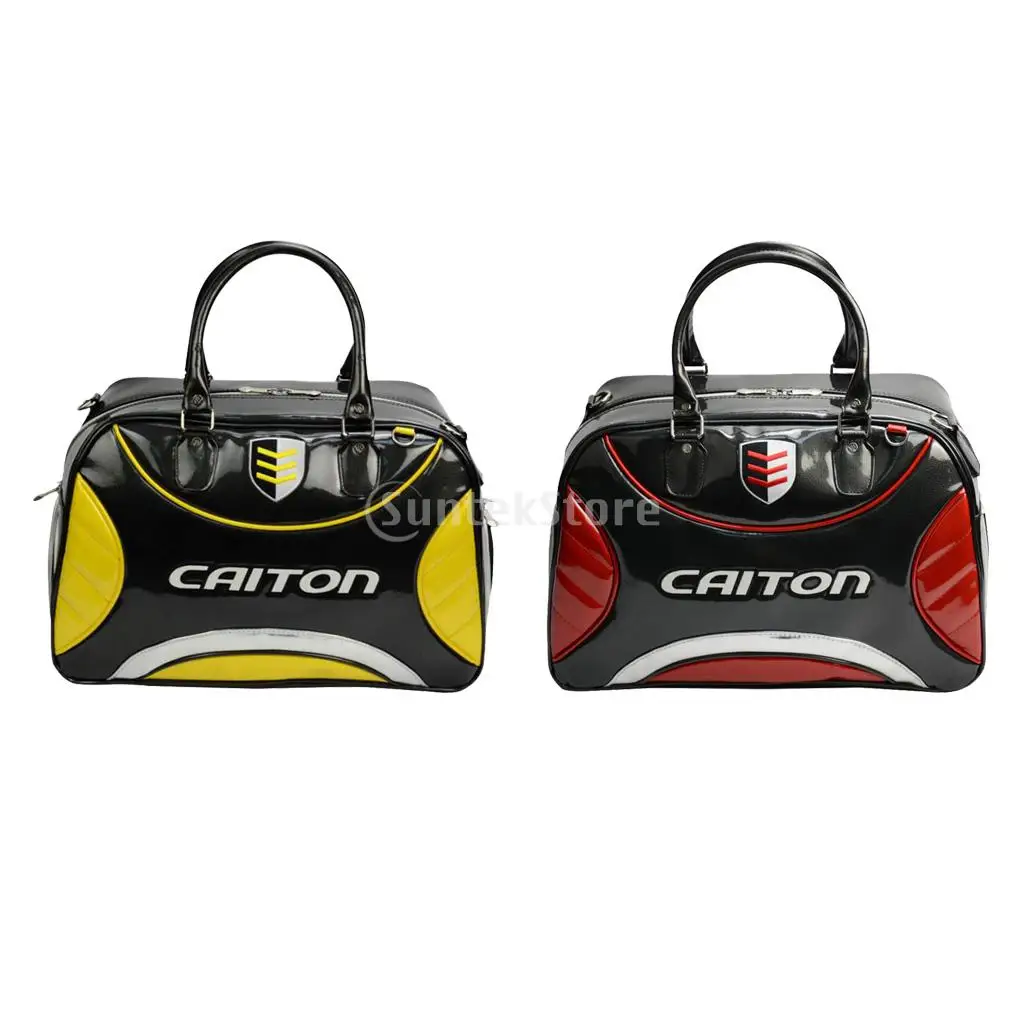

Deluxe Waterproof PU Leather Golf Shoes Clothing Bag Travel Duffle Bag with Carry Handle - Professional Design for Golfer