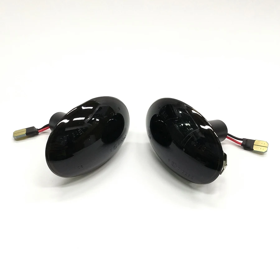 

Smoked Dynamic LED Side Marker Lights Fender Turn Signal Indicator Lamp For Mini Cooper R56 Hatch R57 Cabrio Convertible