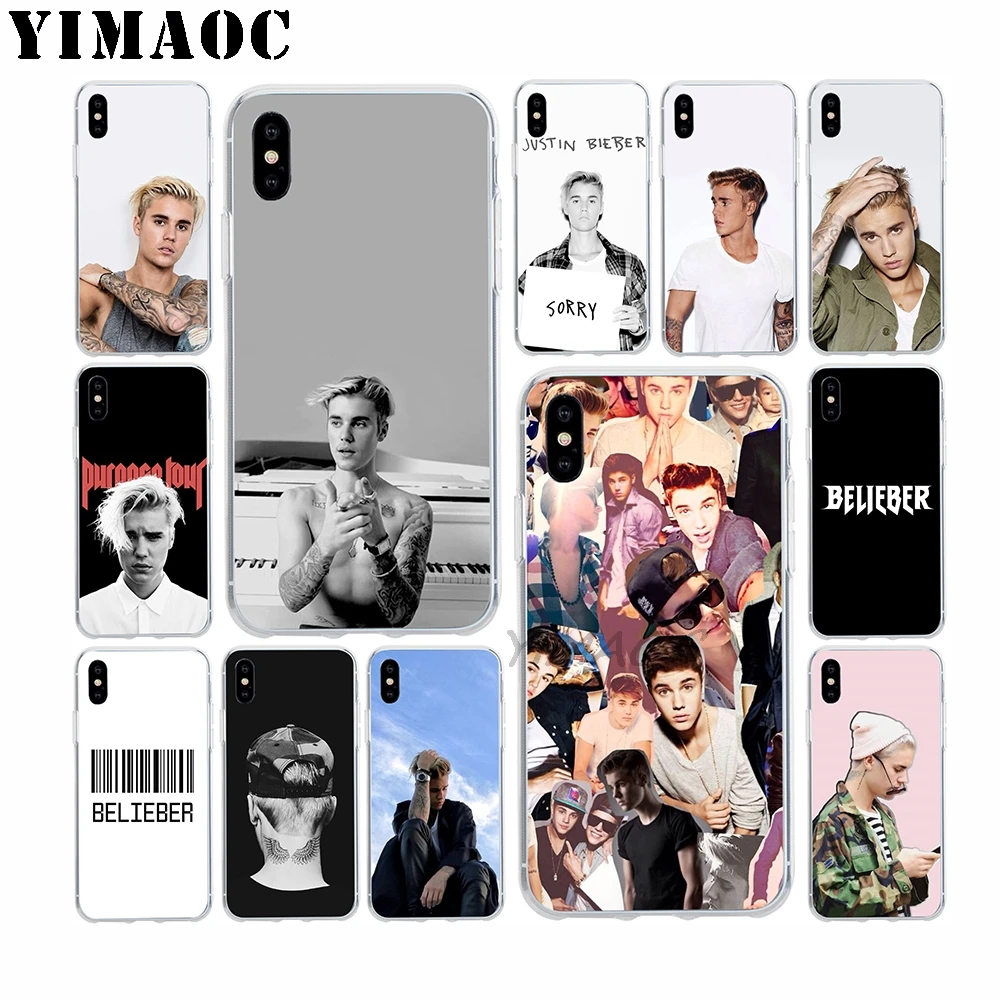

YIMAOC Justin Bieber Soft TPU Silicone Case for Apple Iphone Xr Xs Max X 10 8 Plus 7 6S 6 Plus SE 5S 5 7Plus 8Plus Cover
