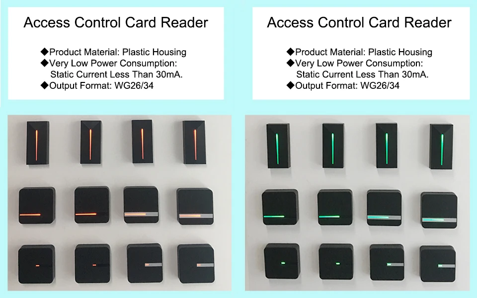 RFID считыватель карт с большим диапазоном 125 кГц/13,56 МГц Бесконтактная карта контроля доступа кардридер Wiegand 26/34 IP68 Водонепроницаемый IC ридер