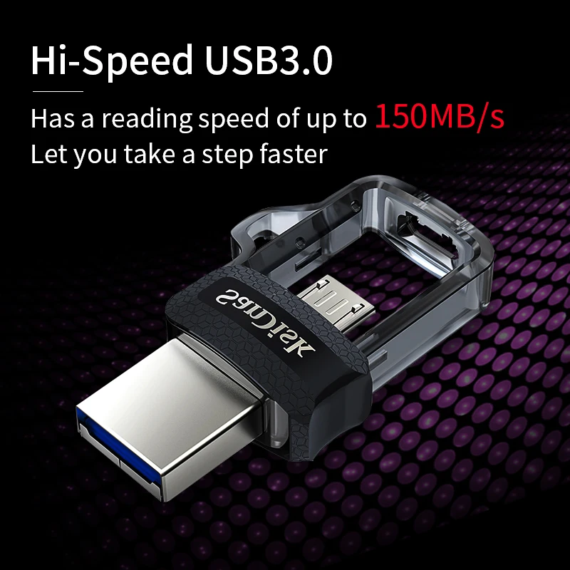 Флеш-накопитель SanDisk otg usb 3,0 64 ГБ, флеш-накопитель 32 ГБ 16 ГБ, флеш-накопитель usb, высокоскоростной флеш-накопитель 128 ГБ для ПК и телефонов на базе Android