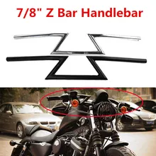 Универсальный 7/" 22 мм мотоцикл Drag Z-Bars руль хром черный для Honda Для Yamaha для Kawasaki для Suzuki