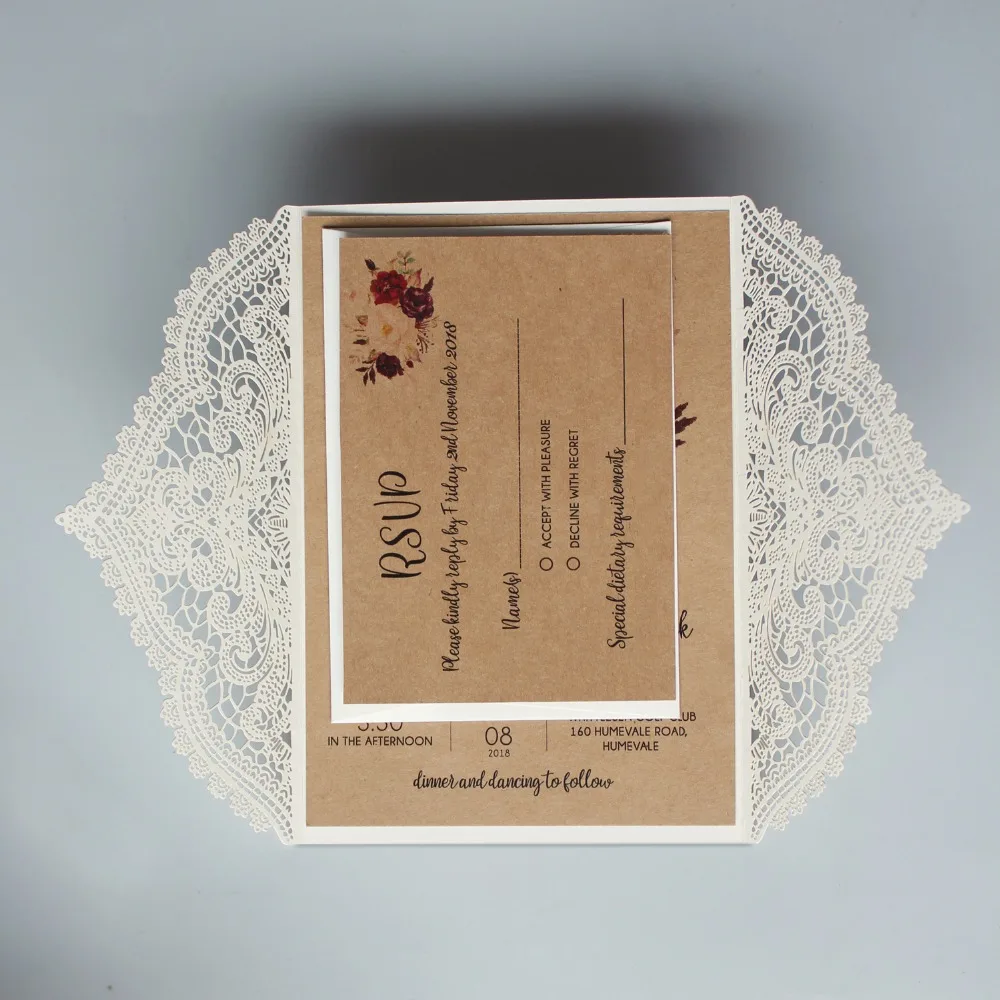 Kraft Paper Invitation Cards