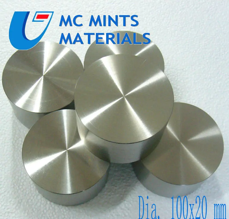 

2/50pcs Dia 100x20 mm Titanium Disc Grade 5 TC4 Cylinder Industry Experiment Research DIY Corrosion Resistance Free Shipping