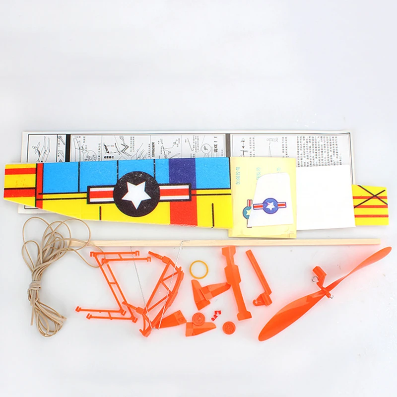 

DIY Kids Children Toy Rubber Band Elastic Powered Glider Flying Airplanes Planes