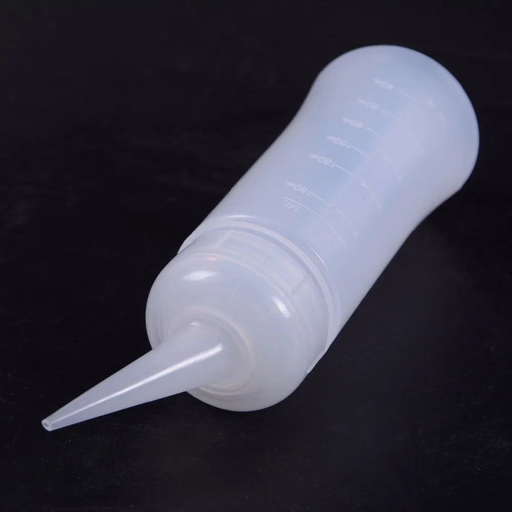 1PC 150ml Professional Hair Dye Applicator Brush Dispensing Salon Empty Plastic Hair Coloring Dry Washing Bottle