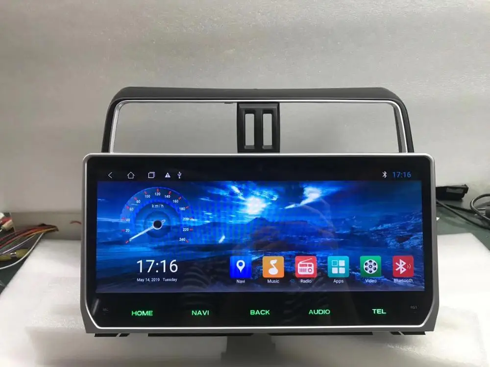 Discount 12.3" Android Car Multimedia Stereo Radio Audio DVD GPS Navigation Sat Nav Head Unit for Toyota Land Cruiser Prado 150 2018 2019 5