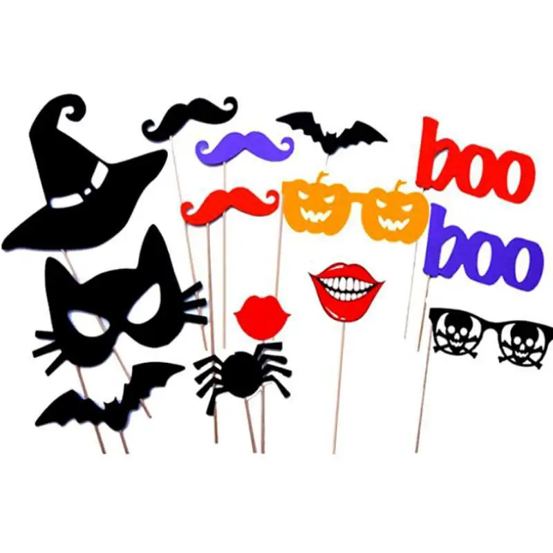 

14 pcs/set Diy Photo Props Wedding Decoration Birthday Party Kids Favors Fun Mask Photography Event Supplies Unicorn Party