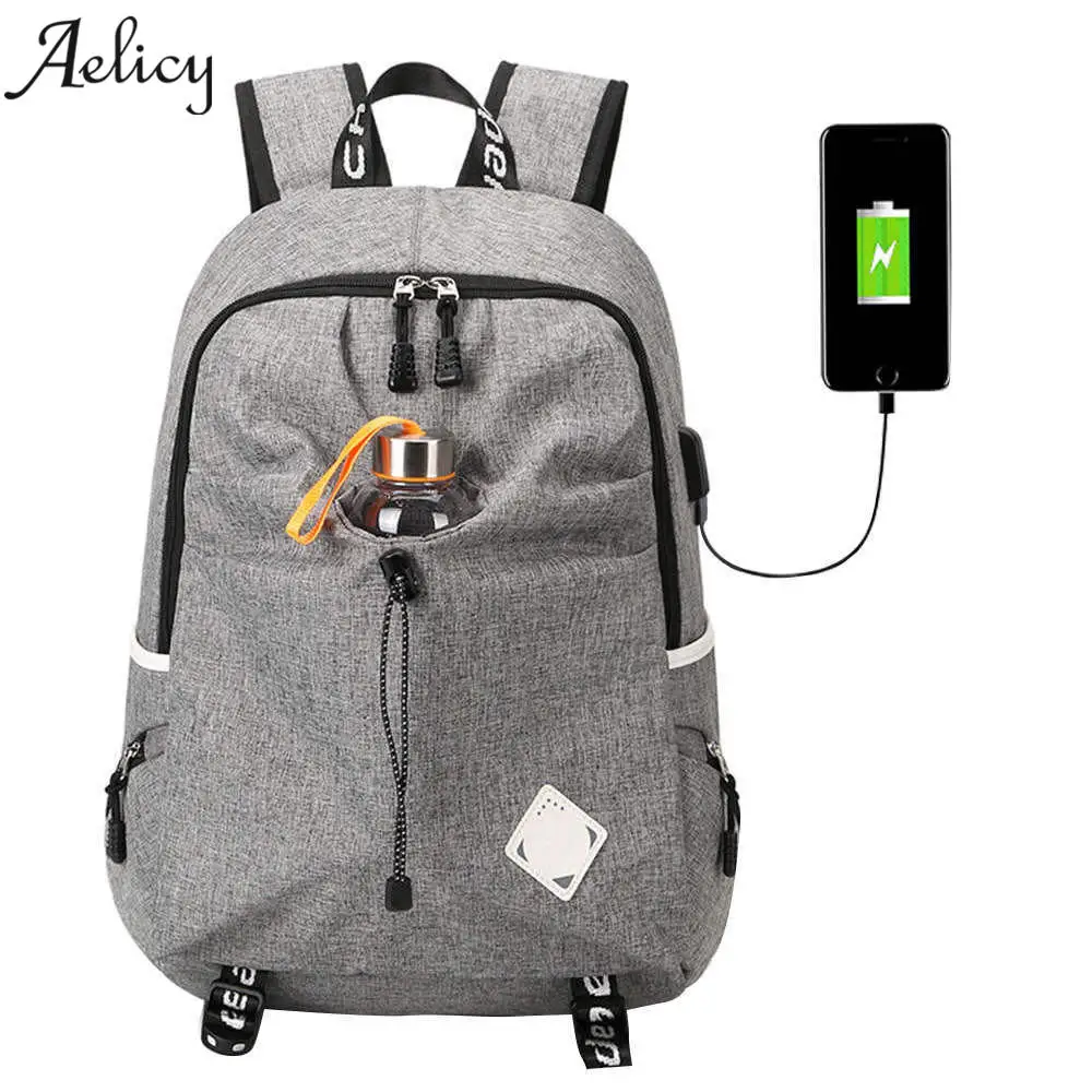 Aelicy Backpack College Student Nylon Waterproof Backpack for Men Women