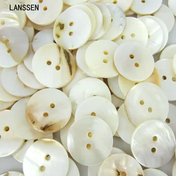 

20Pcs 18mm Real Mother of Pearl Round Buttons Sewing Shirt Clothes Coat Decorative Shell Buttons