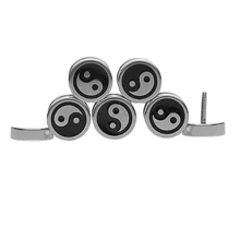 LASPERAL женские мужские сережки-гвоздики из нержавеющей стали круглый Инь Ян Знак закручивающаяся задняя часть серьги-гвоздики для панков состояние мужчин t серьги