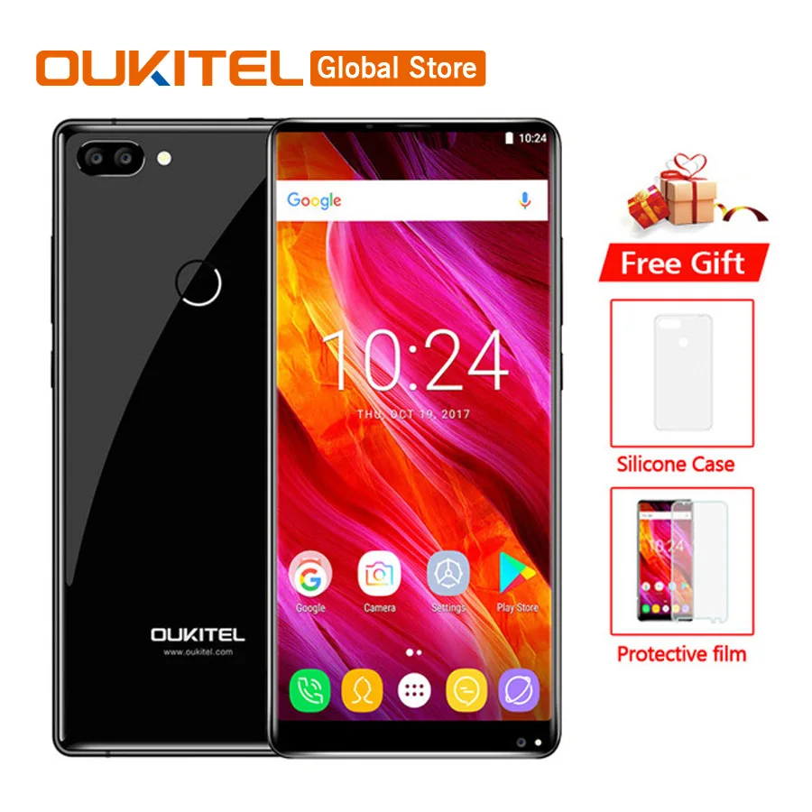 

Oukitel Mix 2 5.99"FHD 18:9 Full Display Android 7.0 6GB RAM 64GB ROM Octa Core 21MP+13MP 9V/2A Quick Charger 4080mAh Smartphone