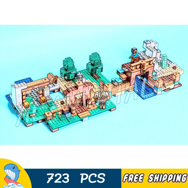 

723pcs My World The Crafting Box 2.0 House Mine Desert 10733 Model Building Blocks Kids Bricks Compatible with Lago Minecrafted