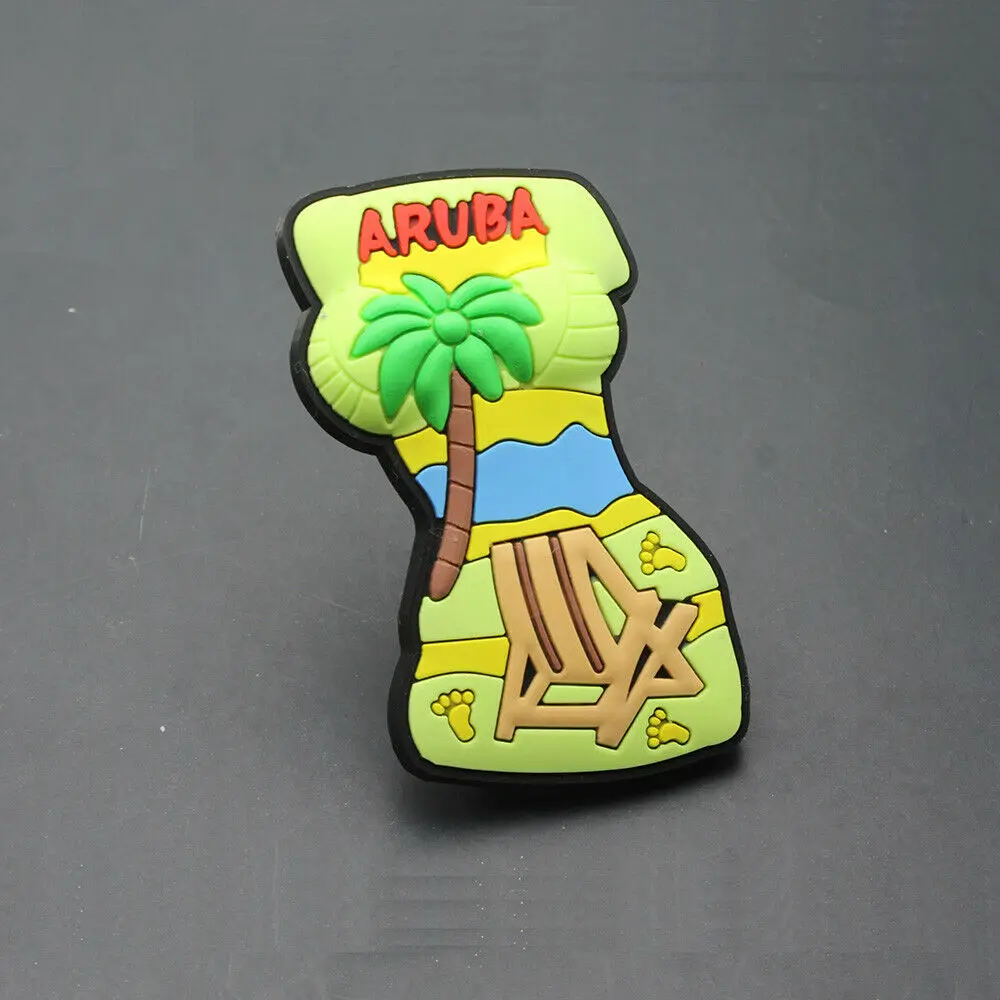 Сувенир туристический ARUBA резиновый магнит 3D для холодильника милый подарок