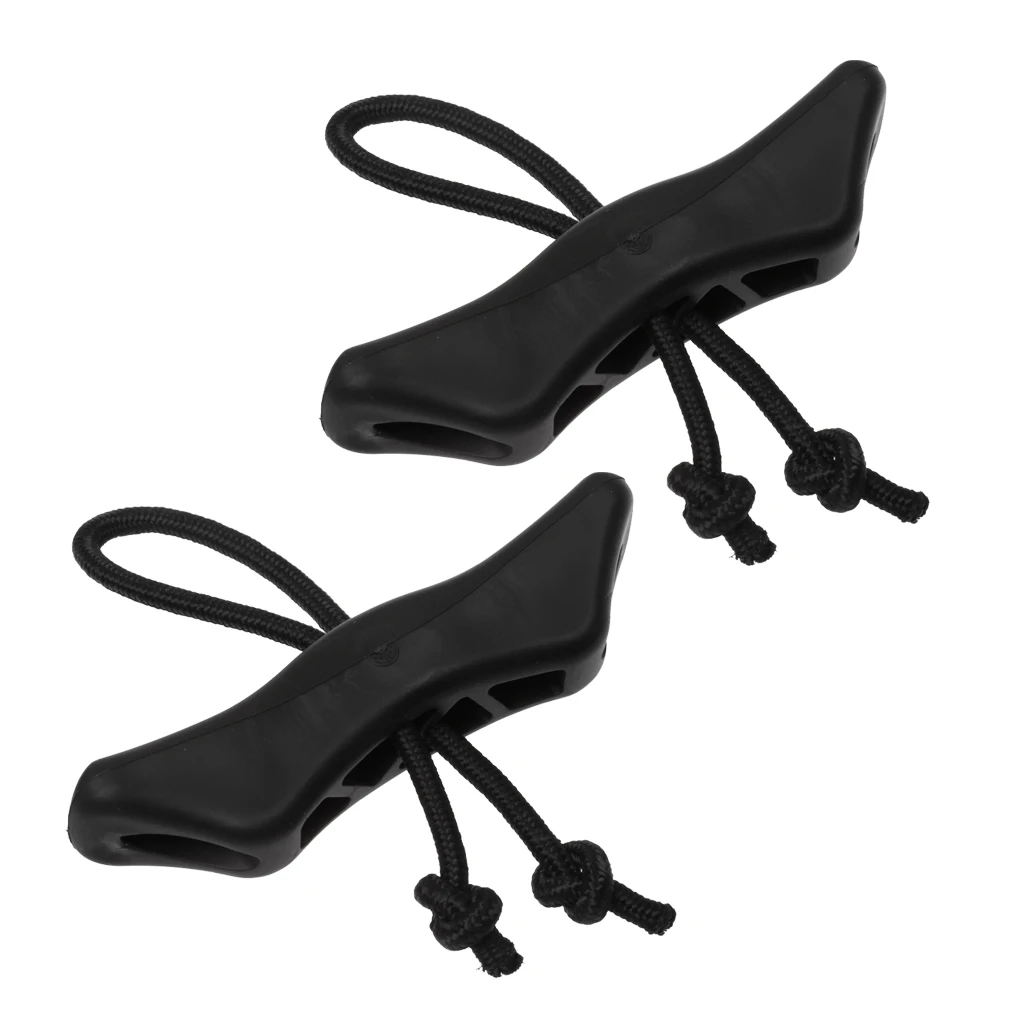 2 Pieces Universal Canoe Kayak Toggle Carrying Loop Handles With Cord Rope
