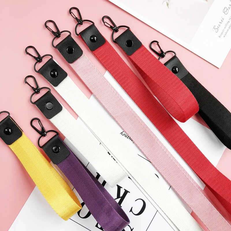 

1 Pcs Lanyards Neck Phone Strap For ID Pass Card Badge Gym Key / Mobile Phone USB Holder DIY Hang Rope Lariat Lanyard