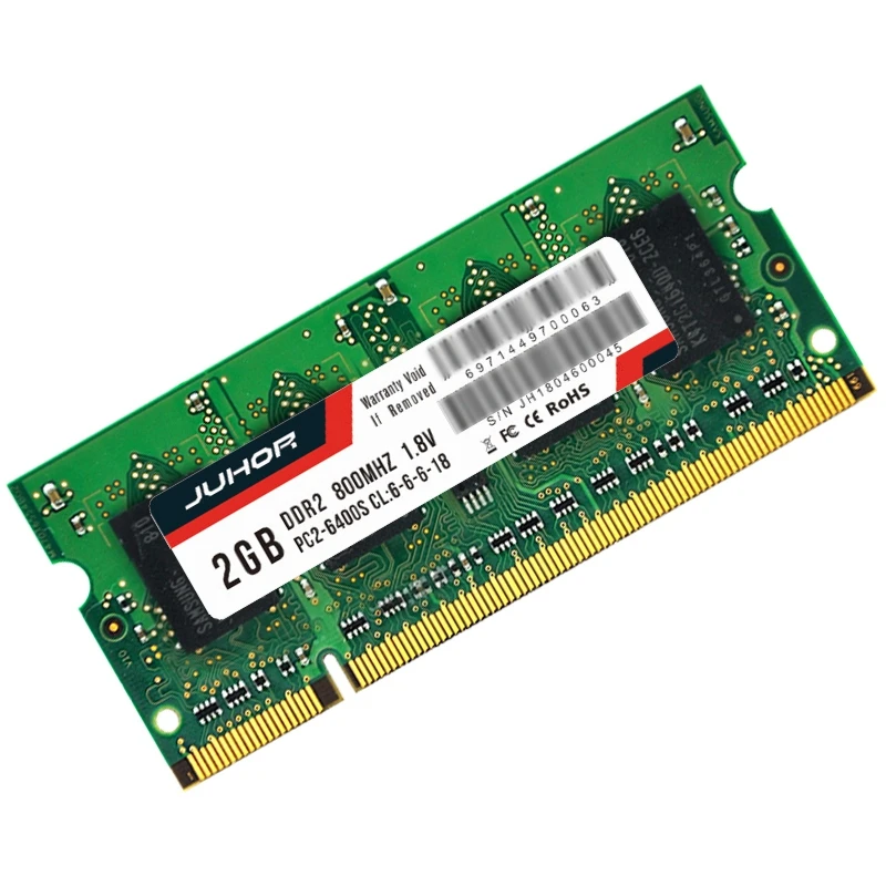 JUHOR Ddr2 2G 800mhz 1,8 V 200Pin Ram память для ноутбука