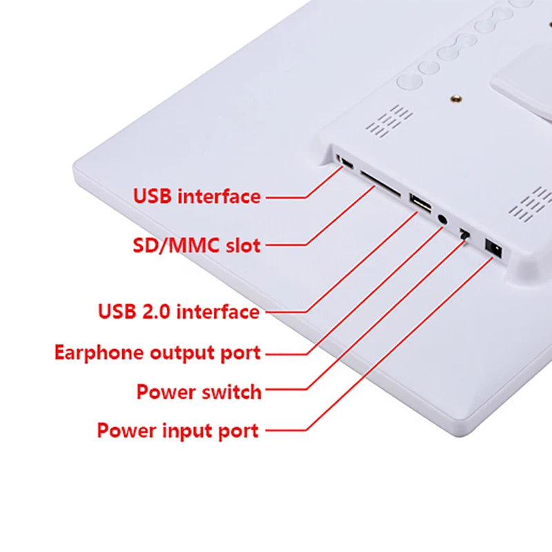 Tycipy SJD-1203 12-дюймовый Цифровая фоторамка Поддержка полный формат видео фотографии Многофункциональный высокой четкости фотоальбом