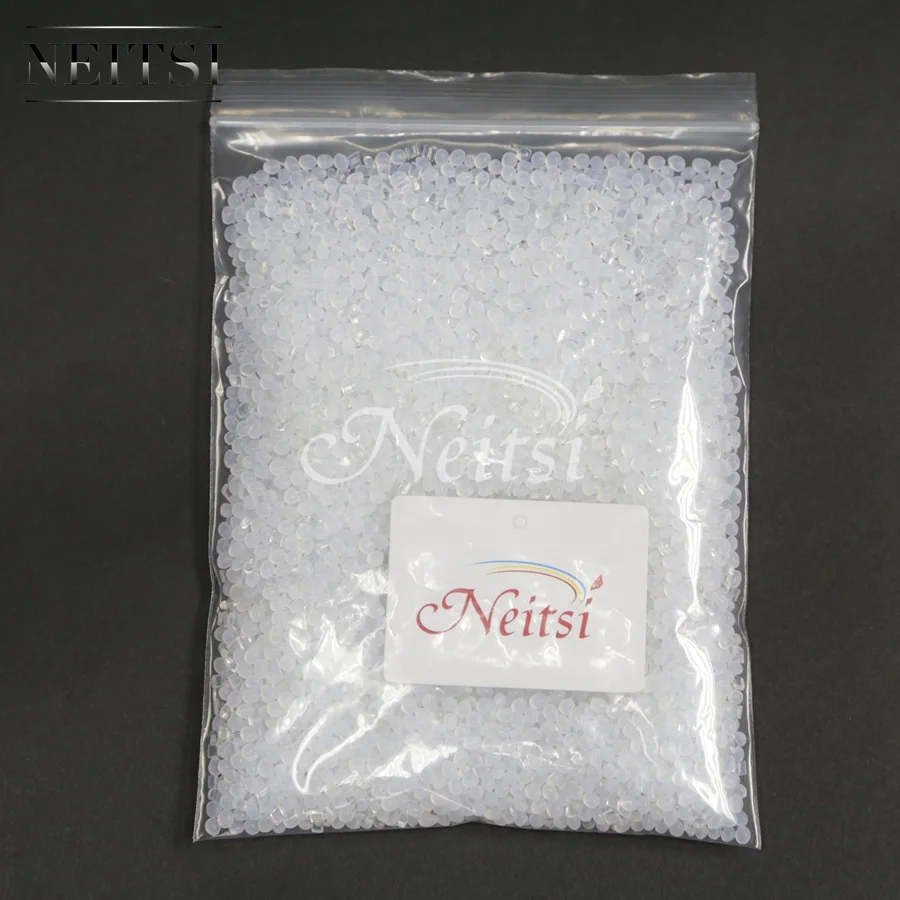 Neitsi Italian Glue Beads For Keratin Human Hair Extensions Transparent Color Super Adhesive Glue For Wig