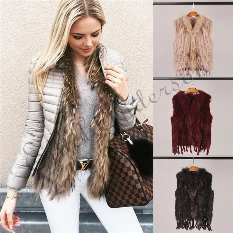 ethel-anderson-genuine-rabbit-fur-vest-gilet-tassels-high-quality-real-fur-kintted-waistcoat-vtg-raccoon-fur-collar-outwear-top