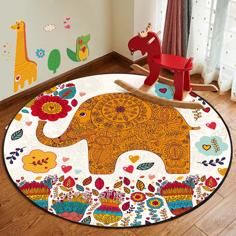 Все виды 3D круговой милый игровой коврик для детей ясельного возраста ползающее одеяло ковер игрушки коврик для детской комнаты декор