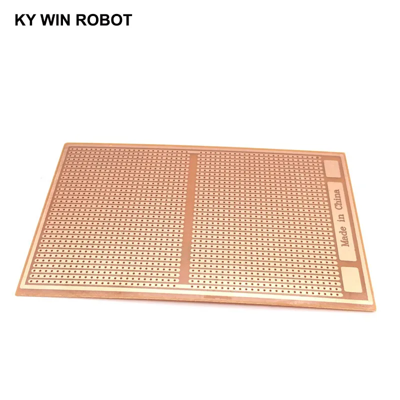 범용 실험 매트릭스 회로 기판, 원형 종이 PCB, DIY 반에서 반, 9x15cm, 1 개