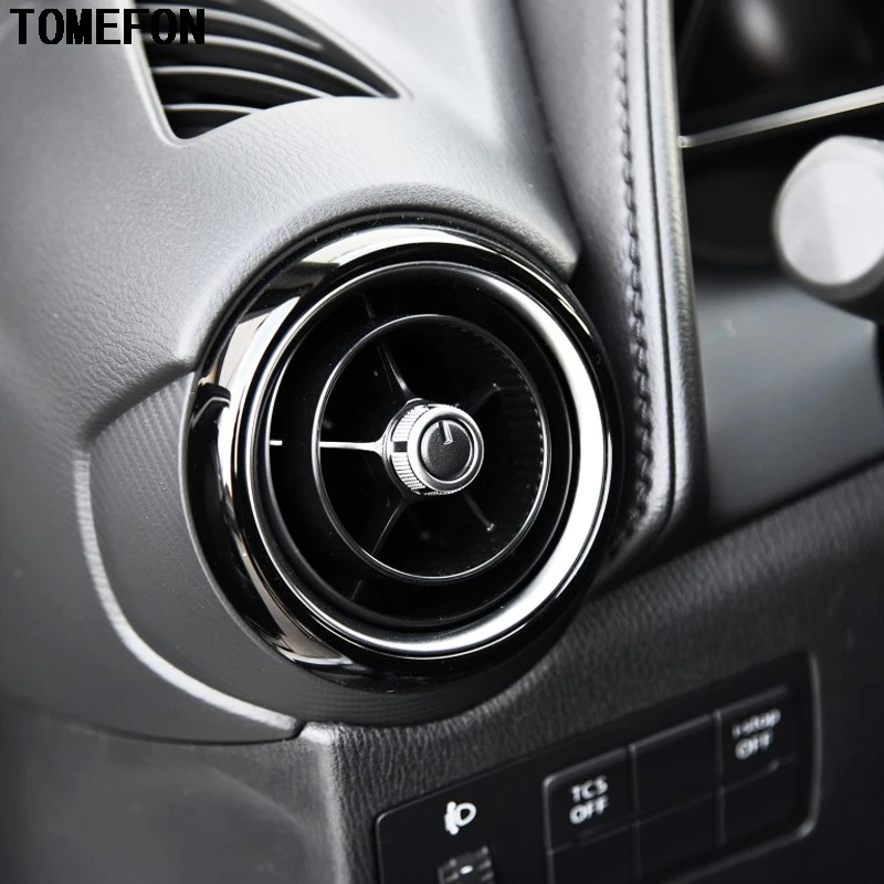 TOMEFON для Mazda CX 3 CX3 2015 2016 2017 2018 ABS передняя крышка на выход кондиционера аксессуары