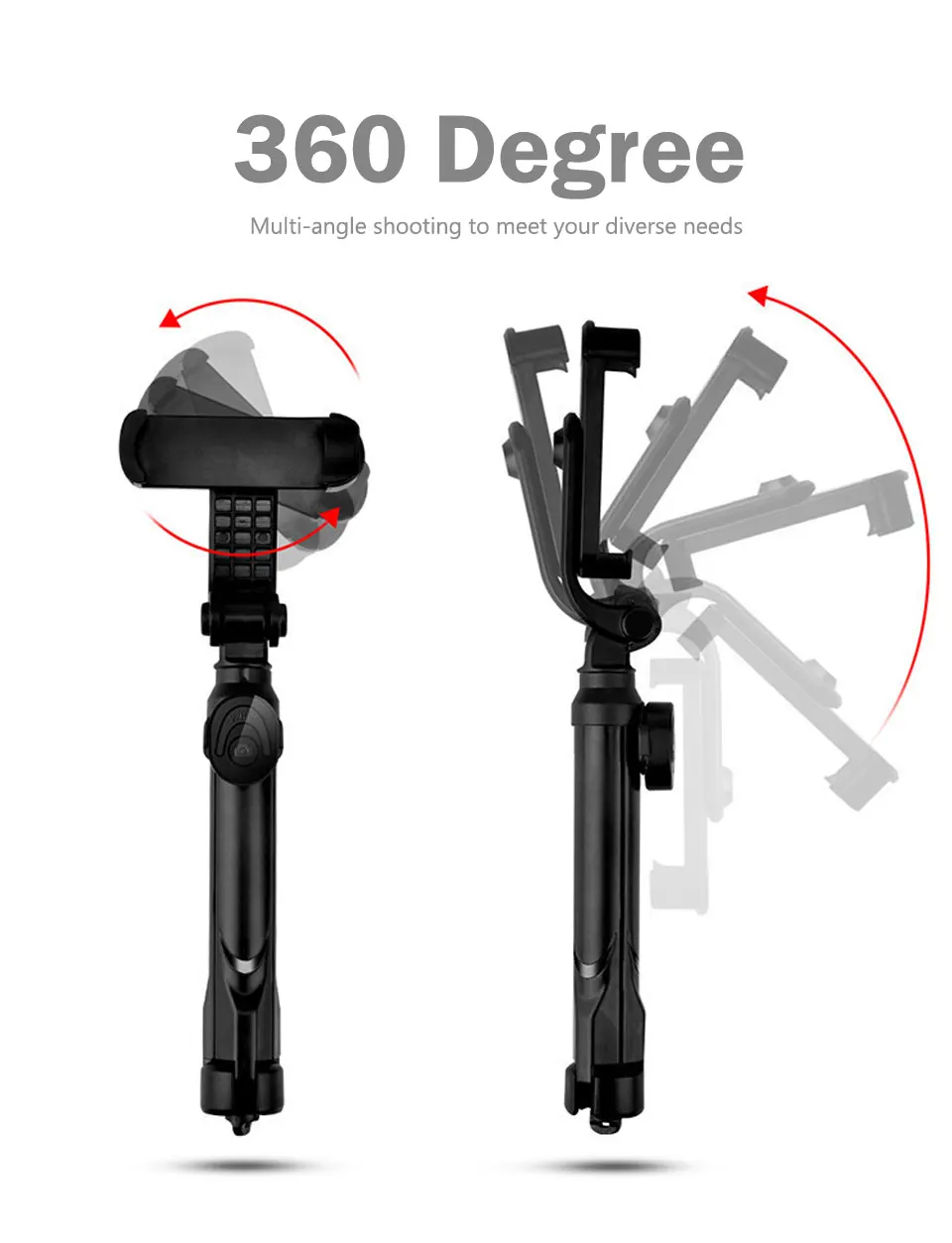 Wireless Bluetooth Selfie Stick Mini Tripod Extendable Monopod Universal Portable Handheld for IOS Android Smart Phone (7)