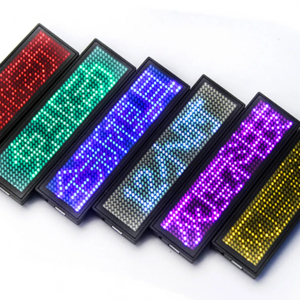 NEW LED Name Badge with and Pin + USB Programmable Scrolling