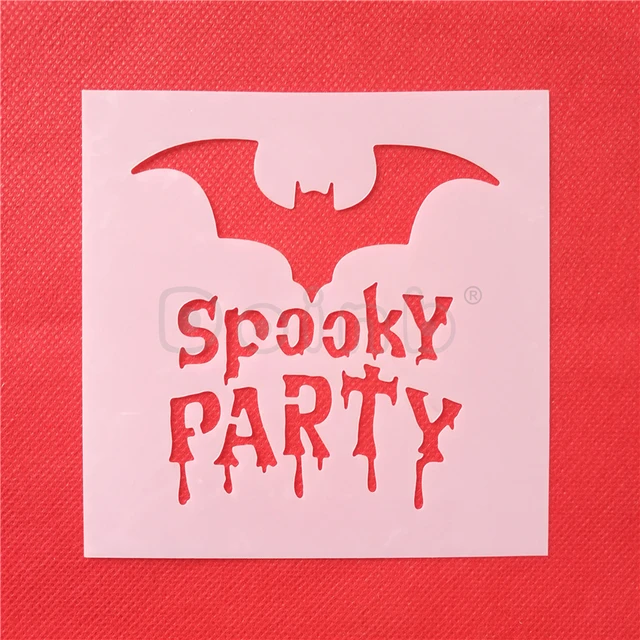 Bat Y Party Cake Stencil Pad Frosting Spray Cookie Bat Y Party Cake Stencil Pad Frosting Spray Cookie Stencils Fondant Decorating Mold