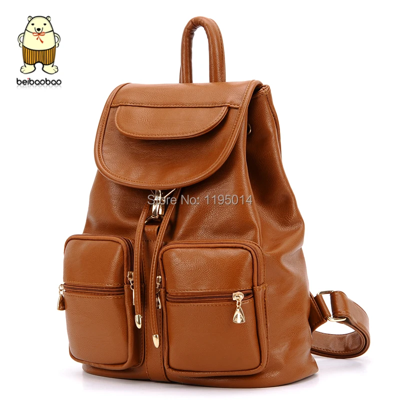 Preppy Style Women's Backpack High Quality Leather Backpack Fashion