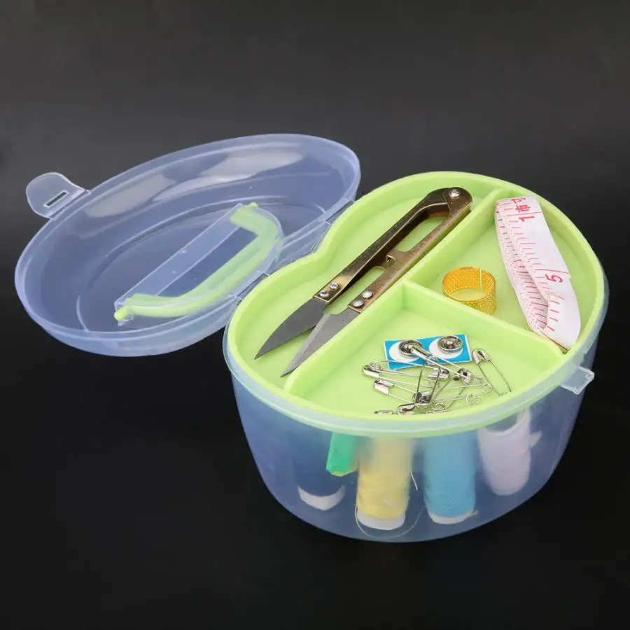 

Portable Travel Sewing Box Kitting Needles Tools Sewing Box Heart-Shaped Sewing Box Sewing Box Practical